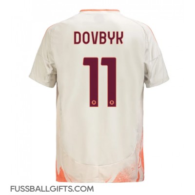 AS Roma Artem Dovbyk #11 Fußballbekleidung Auswärtstrikot 2024-25 Kurzarm AS Roma Artem Dovbyk #11 Fußballbekleidung Auswärtstrikot 2024-25 Kurzarm